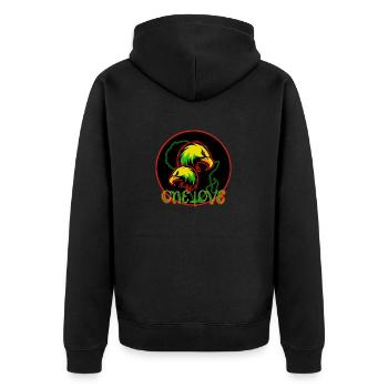 Reggae - Veste à capuche bio Premium Unisexe - noir - Dos - Nico (187cm)
