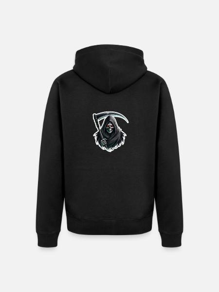 Sensenmann - Unisex Premium Bio Zip Hoodie - Schwarz