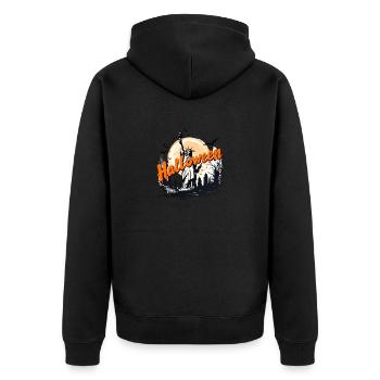 Statue de la Liberté Halloween | Effrayant NYC H - Veste à capuche bio Premium Unisexe - noir - Dos - Nico (187cm)