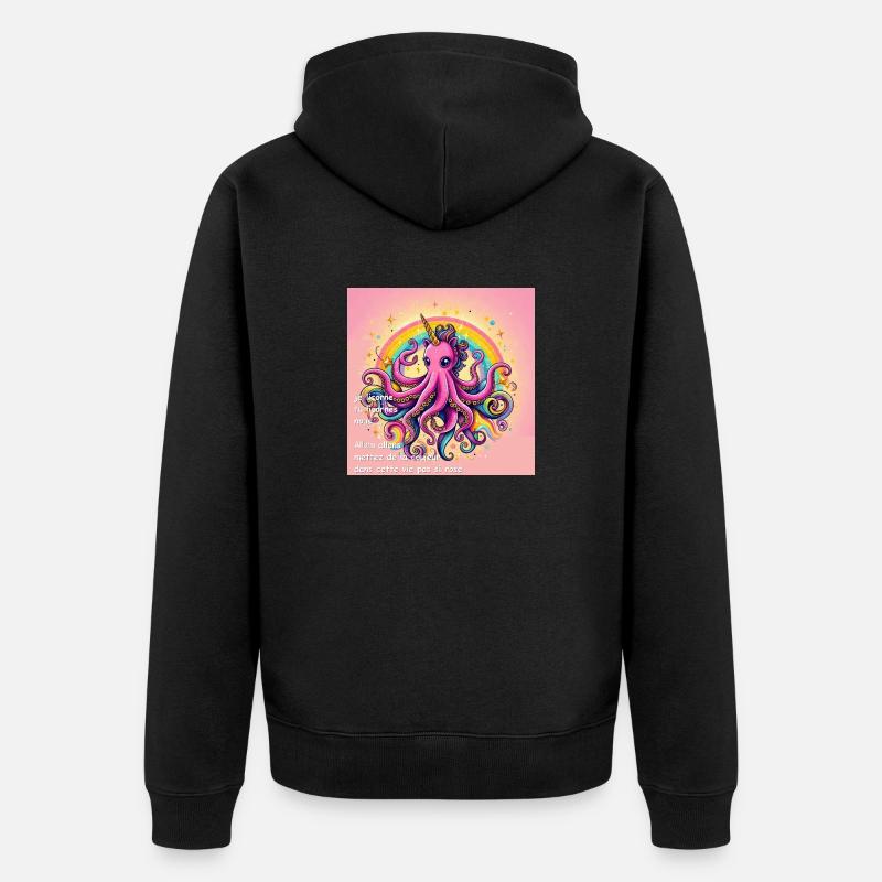 OIcdsG1 6 - Veste à capuche bio Premium Unisexe - noir