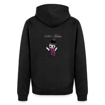 Squelette givré mais fabuleux - Veste à capuche bio Premium Unisexe - noir - Dos - Nico (187cm)