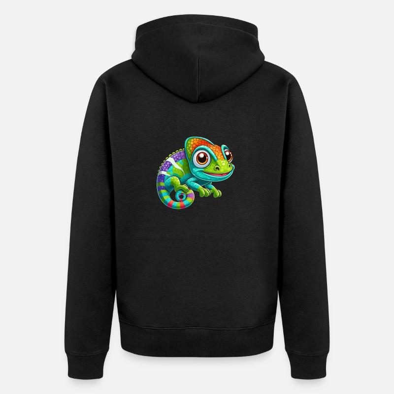 Caméléon - Veste à capuche bio Premium Unisexe - noir