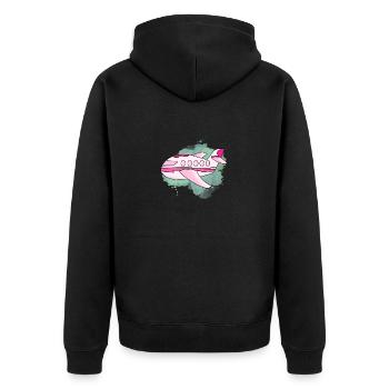 Avion - Veste à capuche bio Premium Unisexe - noir - Dos - Nico (187cm)