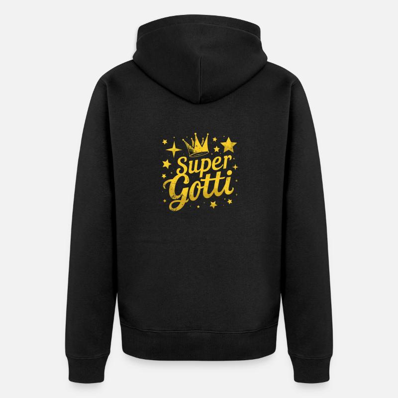 Super Gotti - Unisex Premium Bio Zip Hoodie - Schwarz