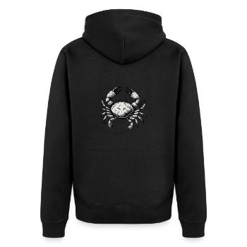 crabe - Veste à capuche bio Premium Unisexe - noir - Dos - Nico (187cm)