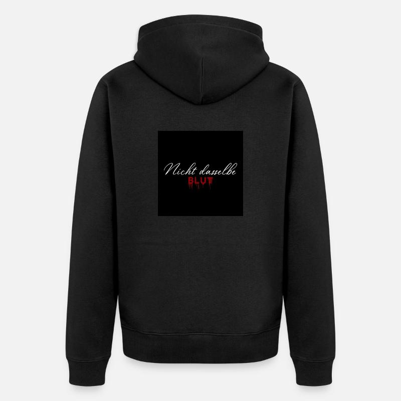 Pas le même sang - Veste à capuche bio Premium Unisexe - noir