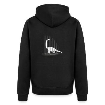 Dinosaures dinosaures dinosaures brachiosaures - Veste à capuche bio Premium Unisexe - noir - Dos - Nico (187cm)