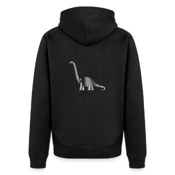 Dinosaures dinosaures dinosaures brachiosaures - Veste à capuche bio Premium Unisexe - noir - Dos - Nico (187cm)