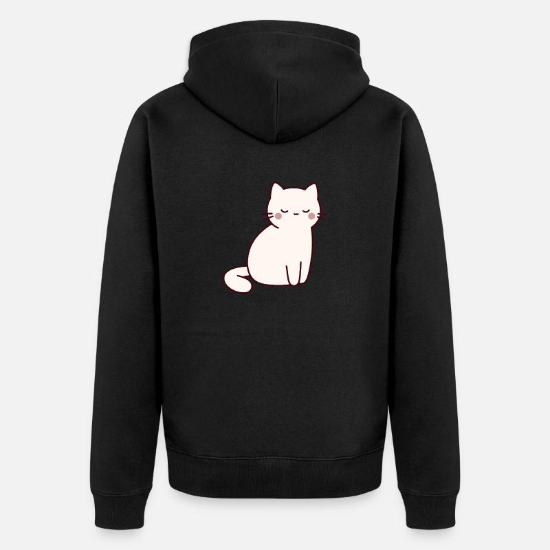 Chat animaux de compagnie - Veste à capuche bio Premium Unisexe - noir