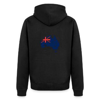 Australie - Veste à capuche bio Premium Unisexe - noir - Dos - Nico (187cm)