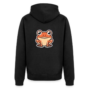 crapaud - Veste à capuche bio Premium Unisexe - noir - Dos - Nico (187cm)