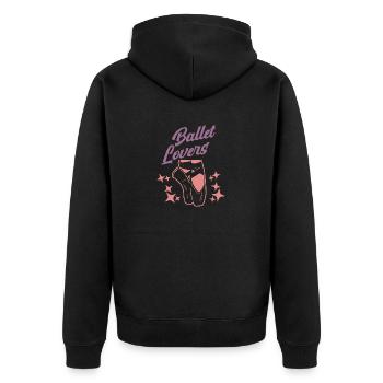 Ballet Ballerine Ballet danseuse femmes disant - Veste à capuche bio Premium Unisexe - noir - Dos - Nico (187cm)