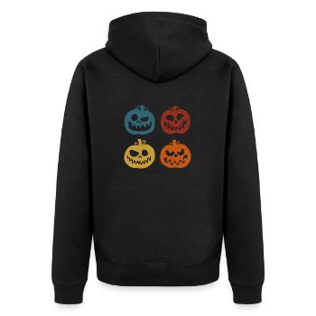 Nuit d’Halloween Dire Cadeau Costume Corbeau - Veste à capuche bio Premium Unisexe - noir - Dos - Nico (187cm)