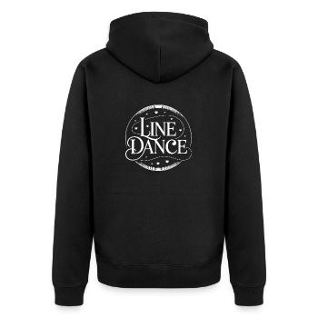 Line Dance Group Training My Dance Sport - Unisex Premium Organic Zip Hoodie - black - Back - Nico (187cm)