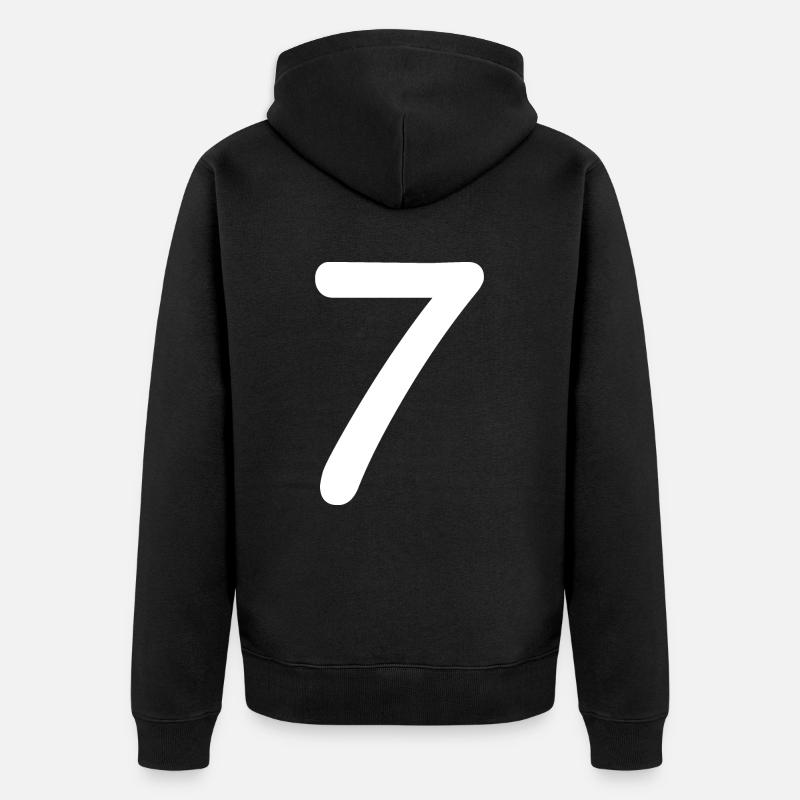 7 - Veste à capuche bio Premium Unisexe - noir
