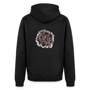 lustiger spruch witzig geburtstagsgeschenkidee - Unisex Premium Bio Zip Hoodie - Schwarz - Hinten - Nico (187cm)
