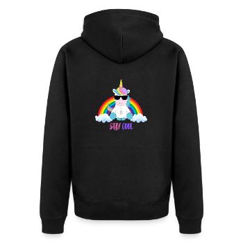 Restez au frais - Veste à capuche bio Premium Unisexe - noir - Dos - Nico (187cm)