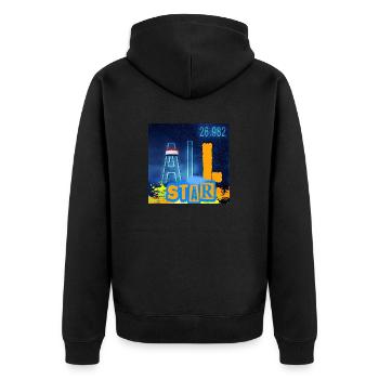 ALL STAR CHEMISTRY - Veste à capuche bio Premium Unisexe - noir - Dos - Nico (187cm)