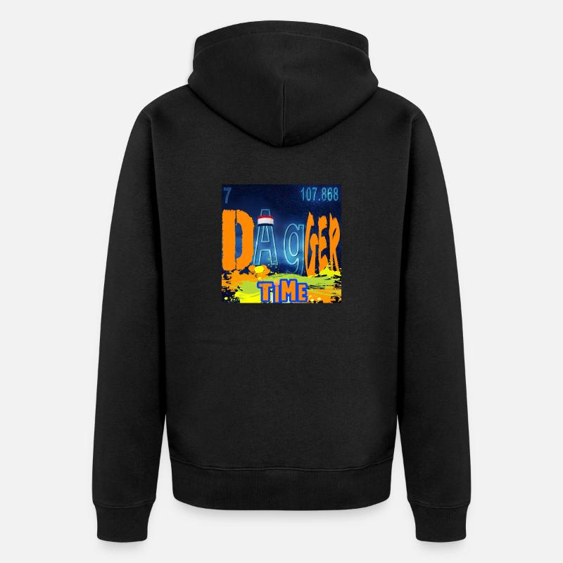 DAGGER TIME CHEMISTRY - Veste à capuche bio Premium Unisexe - noir
