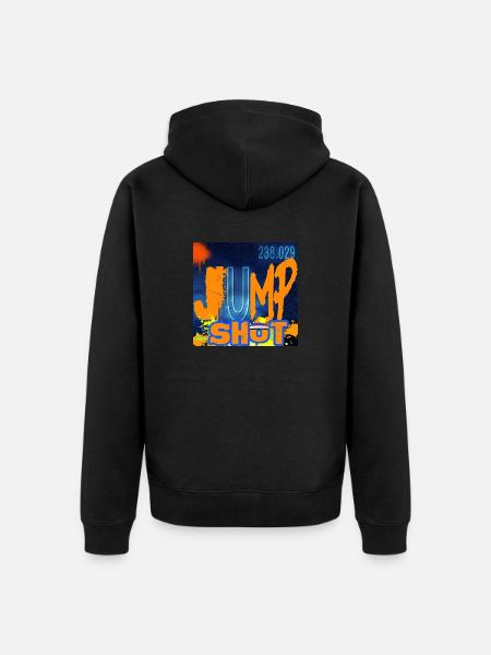 "JUMPSHOT"chemistry design - Unisex Premium Organic Zip Hoodie - black