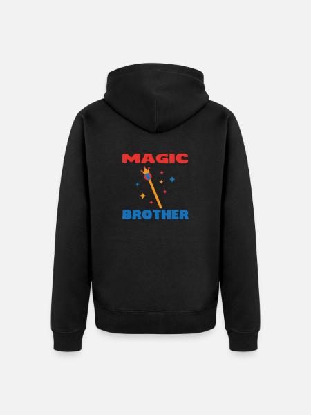 MAGIC BROTHER - Veste à capuche bio Premium Unisexe - noir