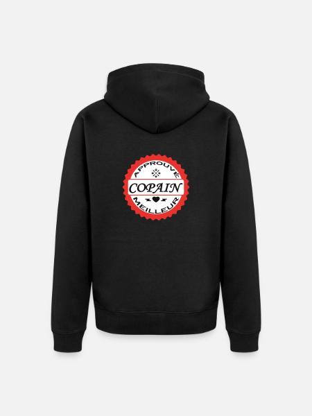 Approuvé meilleur COPAIN - Veste à capuche bio Premium Unisexe - noir
