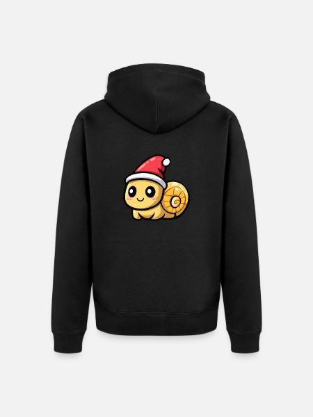 Noël de l’escargot - Veste à capuche bio Premium Unisexe - noir