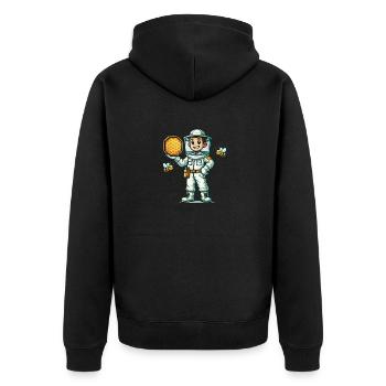 imker bienen - Unisex Premium Bio Zip Hoodie - Schwarz - Hinten - Nico (187cm)