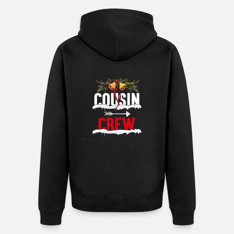 Cousin Crew - Veste à capuche bio Premium Unisexe - noir