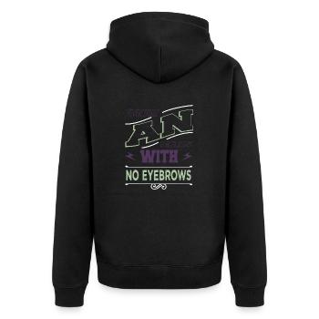 choc électrique idée cadeau drôle dictons artisanat - Veste à capuche bio Premium Unisexe - noir - Dos - Nico (187cm)