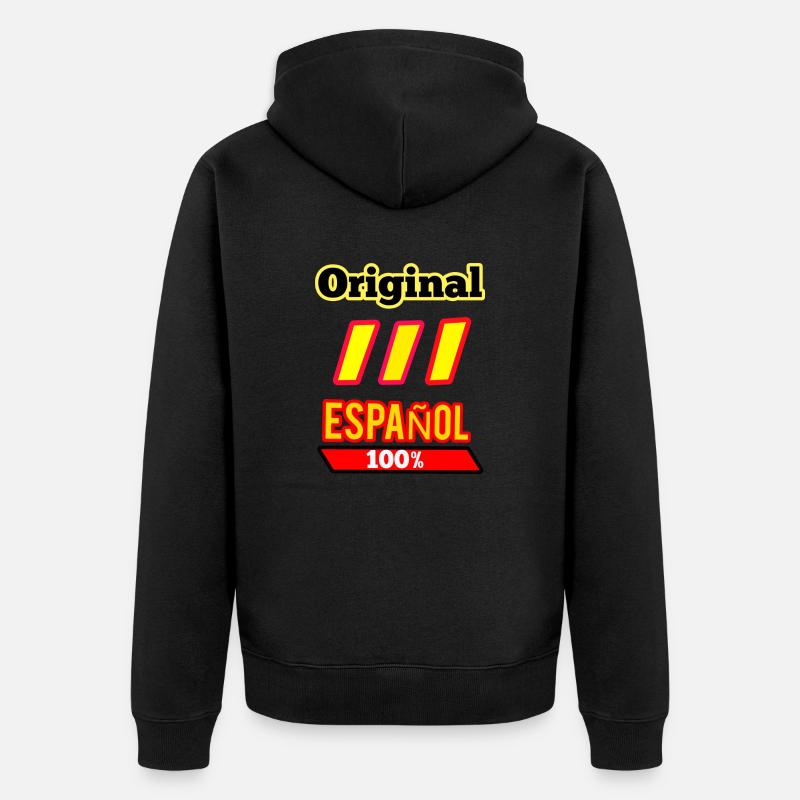 Espagnol original - Veste à capuche bio Premium Unisexe - noir