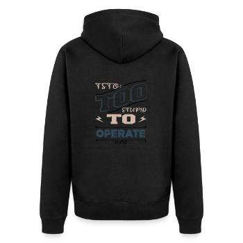 Anonyme masque piratage ingénieurs codes idée cadeau - Veste à capuche bio Premium Unisexe - noir - Dos - Nico (187cm)