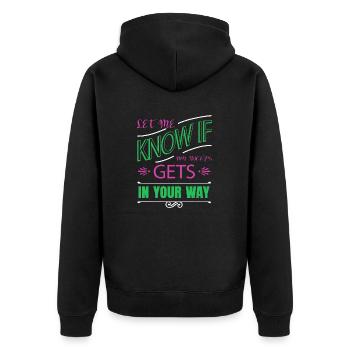 Cadeaux Films Fun Modern Funny Dictons Idée Présente - Veste à capuche bio Premium Unisexe - noir - Dos - Nico (187cm)