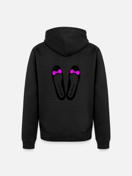 Ballerina 3 - Unisex Premium Bio Zip Hoodie - Schwarz