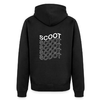 E-Scooter E-Roller Scooter - Veste à capuche bio Premium Unisexe - noir - Dos - Nico (187cm)