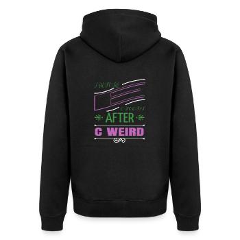 bmx anniversary cool costume birthday present idea - Unisex Premium Bio Zip Hoodie - Schwarz - Hinten - Nico (187cm)