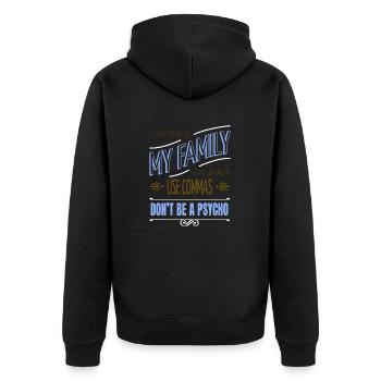 Écrire un livre Rédacteur cool éditeur tasses à café - Veste à capuche bio Premium Unisexe - noir - Dos - Nico (187cm)