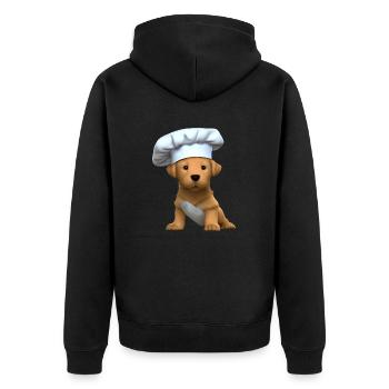 Golden Retriever Cooking Dogs Gastronom Puppy - Veste à capuche bio Premium Unisexe - noir - Dos - Nico (187cm)