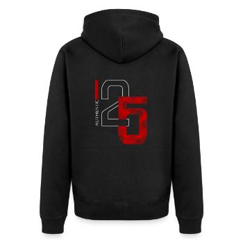 25 - Veste à capuche bio Premium Unisexe - noir - Dos - Nico (187cm)