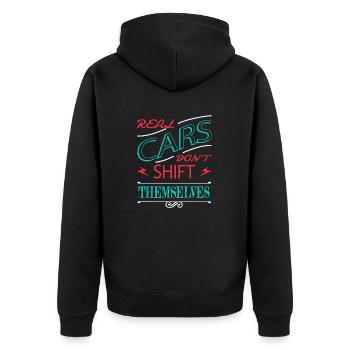 dictons drôles de mécanicien automobile t-shirt cadeau - Veste à capuche bio Premium Unisexe - noir - Dos - Nico (187cm)