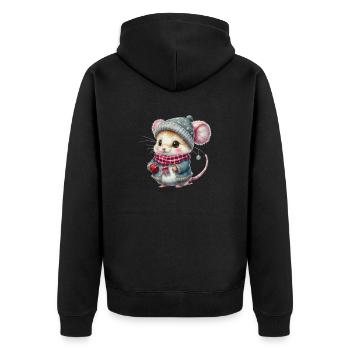 Noël - Veste à capuche bio Premium Unisexe - noir - Dos - Nico (187cm)