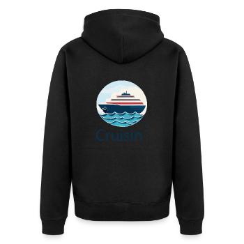 Croisière - Veste à capuche bio Premium Unisexe - noir - Dos - Nico (187cm)