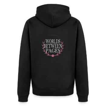 fun book recommendations birthday - Unisex Premium Bio Zip Hoodie - Schwarz - Hinten - Nico (187cm)