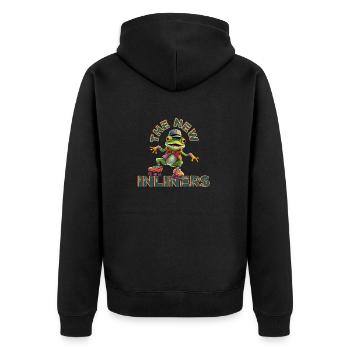 Patins à roues alignées Patins à roulettes Frog 80s Skating Rink - Veste à capuche bio Premium Unisexe - noir - Dos - Nico (187cm)