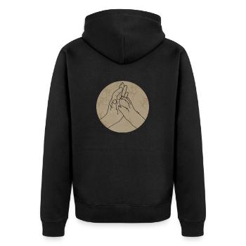 Ami des chiens - Veste à capuche bio Premium Unisexe - noir - Dos - Nico (187cm)