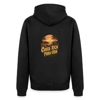 Costa Rica Pura Vida - Veste à capuche bio Premium Unisexe - noir - Dos - Nico (187cm)