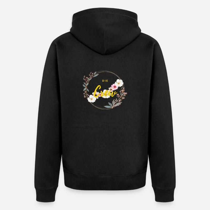 Die Crew - Unisex Premium Bio Zip Hoodie - Schwarz