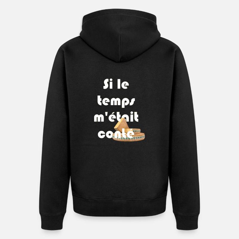 Comté - Veste à capuche bio Premium Unisexe - noir