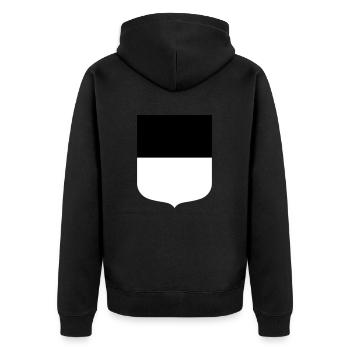 Ulm - Veste à capuche bio Premium Unisexe - noir - Dos - Nico (187cm)