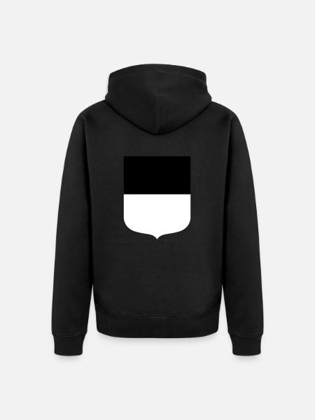 Ulm - Unisex Premium Organic Zip Hoodie - black